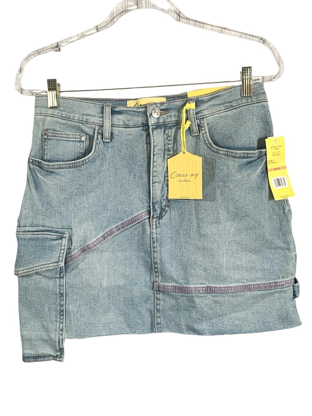 Circus by Sam Edelman Washed Light Blue Denim Mini Skirt Size 29